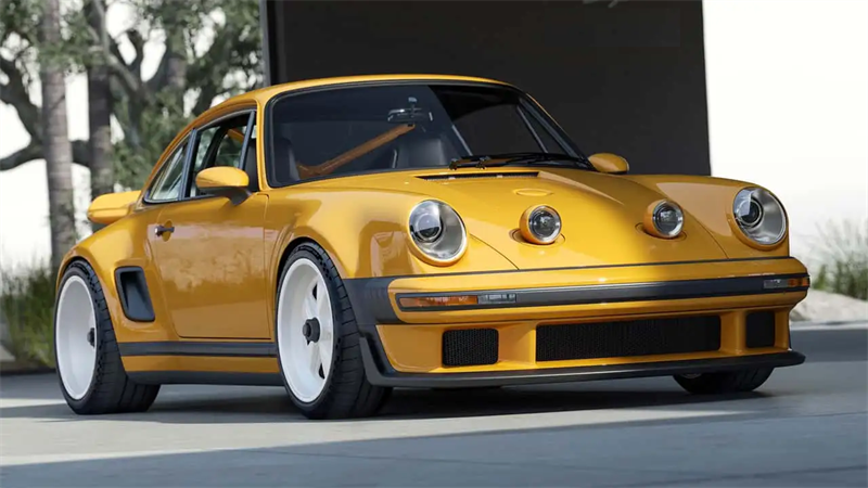 Революционизираща елегантност: Porsche 911 Carrera Coupe, възобновена от певицата с напреднал светодиод в прожекторите и неонови фарове за автомобили